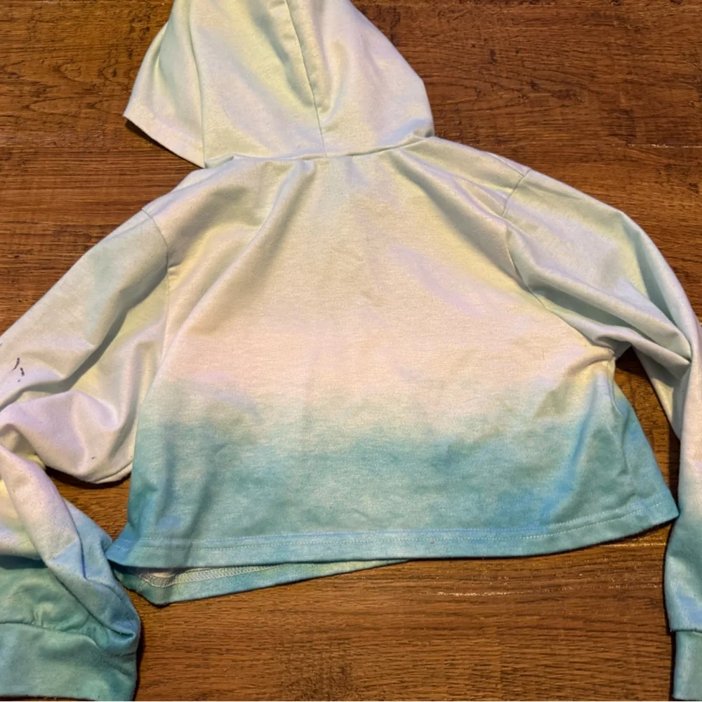 Girls hoodie 8-10 tie dye love